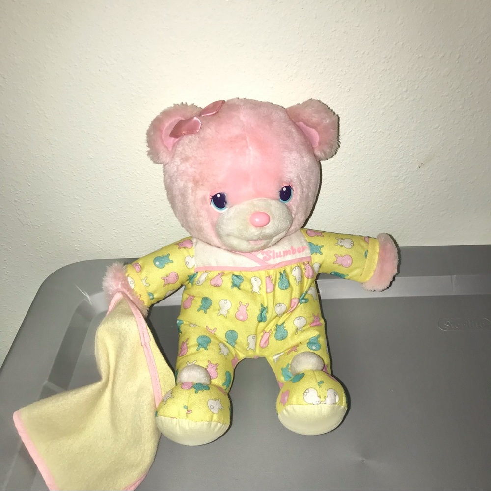 Vintage 1992 Playskool Chitty Chat Slumber Bear plush talking bear WORKING!